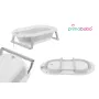 Pachet cadita pliabila + suport, Primabobo, Genua Premium, Cu termometru, dop si suport anatomic, Conform cu standardul european de securitate EN71, 80 x 50 x 22, Gri - 11