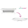 Pachet cadita pliabila + suport, Primabobo, Genua Premium, Cu termometru, dop si suport anatomic, Conform cu standardul european de securitate EN71, 80 x 50 x 22, Gri - 14