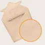 Prosop de baie, Lionelo, Cu gluga, Din muselina, 100% bumbac, 80x80 cm, Absorbtie eficienta, Bej deschis - 6