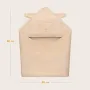 Prosop de baie, Lionelo, Cu gluga, Din muselina, 100% bumbac, 80x80 cm, Absorbtie eficienta, Bej deschis - 9