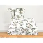 Lenjerie patut 3 piese, Qmini, Pentru patut 120x60 cm, Cu protectie laterala, Din bumbac certificat Oeko Tex Standard 100, Safari - 2