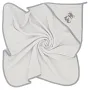 Prosop cu gluga, Qmini, Din bumbac, 80x80 cm, Grey - 1