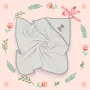 Prosop cu gluga, Qmini, Din bumbac, 80x80 cm, Grey - 2