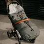 Sac de iarna, Petite&Mars, Jibot, Pentru carucior, landou sau scaun auto, 100x48 cm, Impermeabil, Cu elemente reflectorizante, Extensibil, 3 in 1, Mysterious Plum - 8