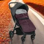 Sac de iarna, Petite&Mars, Jibot, Pentru carucior, landou sau scaun auto, 100x48 cm, Impermeabil, Cu elemente reflectorizante, Extensibil, 3 in 1, Mysterious Plum - 3