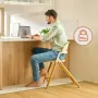 Scaun de masa multifunctional Celia, Lionelo, Din lemn de fag, 6 luni- adult, Reglabil pe inaltime, Husa impermeabila, Tavita silicon, Suport de picioare reglabil, Greutate maxima 90 Kg, Negru - 21