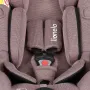 Scoica auto, Lionelo, Moxie, i-Size, Include baza rotativa 360 cu picior de fixare, 40-87 cm, Tetiera reglabila, intarita cu spuma de memorie, Carcasa ventilata, Din bambus, Protectie avansata, Conform R129, Mov - 12