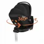 Scoica auto, Lionelo, Moxie, i-Size, Include baza rotativa 360 cu picior de fixare, 40-87 cm, Tetiera reglabila, intarita cu spuma de memorie, Carcasa ventilata, Din bambus, Protectie avansata, Conform R129, Mov - 25