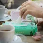 Servetele umede, Petite&Mars, 56 de bucati, 98% apa, Multifunctionale, Din bambus, Fara parfum, Ideale pentru pielea sensibila a bebelusului, Alb - 5
