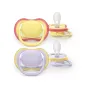Set 2 suzete, Philips Avent, Colectia Ultra Air, Ortodontice, Fara BPA, Cu orificii mari de aerisire, Scade riscul de malocluzie, 0-6 luni, Mov/Galben - 1