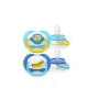 Set 2 suzete, Philips Avent, Colectia Ultra Air, Ortodontice, Fara BPA, Cu orificii mari de aerisire, Scade riscul de malocluzie, 6-18 luni, Albastru - 1