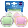 Set 2 suzete, Philips Avent, Colectia Ultra Air, Ortodontice, Fara BPA, Cu orificii mari de aerisire, Scade riscul de malocluzie, 6-18 luni, Roz/Verde - 2