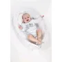 Set 3 piese, New Baby, Luxury, Baby Nest cu doua fete, Cu paturica si pernuta in forma de inima, Minky Bears Blue - 5