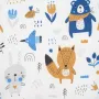 Set 3 piese, New Baby, Luxury, Baby Nest cu doua fete, Cu paturica si pernuta in forma de inima, Minky Bears Blue - 7