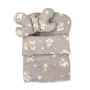 Set 4 in 1 Cosulet bebelus, MimiNu, Baby Cocoon 75x55 cm, Husa bumbac, Din bumbac certificat Oeko Tex Standard 100, Cu paturica 50x70 cm, Cu salteluta, Cu perna fluture, Bedtime story beige - 2