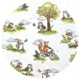 Set 4 in 1 Cosulet bebelus, Qmini, Baby Cocoon 75x55 cm, Din bumbac certificat Oeko Tex Standard 100, Cu paturica, Cu salteluta, Cu perna fluture, Fox on Bikes Natural - 3