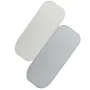 Set cearceafuri cu elastic, Lionelo, 70x28 cm, Pentru landouri si patutul co-sleeper Malin, Pentru saltele de max. 10 cm inaltime, Din bambus, Usor de spalat, 30 grade, Fara calcare, Ecologic, Alb/Gri - 1