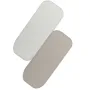Set cearceafuri cu elastic, Lionelo, 70x28 cm, Pentru landouri si patutul co-sleeper Malin, Pentru saltele de max. 10 cm inaltime, Din bambus, Usor de spalat, 30 grade, Fara calcare, Ecologic, Alb/Bej