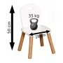 Set masuta si doua scaune, FreeON, Athena, Pentru copii, Din lemn, Conform cu standardele europene de securitate EN71-1;2018, EN71-2:2020, EN71-3:2021, Alb - 14