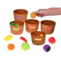 Set pentru sortat, Cu legume si fructe din plastic si cu velcro - 14