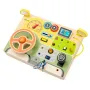 Tablita cu activitati, Baby Mix, Cu volan interactiv, Cu lumini si detalii realiste, Cu activitati, Dezvolta abilitatile motorii, Din lemn, 30x22x3,8 cm, 36 luni+, Multicolor - 3