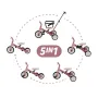Tricicleta, Petite&Mars, Turbo, 5 in 1, Multifunctionala, Vehicul de impins, Bicicleta cu/fara pedale, Cu maner de ghidaj, Detasabil, Roti din cauciuc, Pana la 25 kg, 1.5-5 ani, Dusty Rose - 4