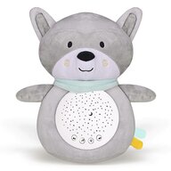 Proiector muzical, Bebe Stars, Cu muzica si lumini, Proiectare cer instelat, Volum reglabil, Cu 10 cantece de leagan, Raccoon