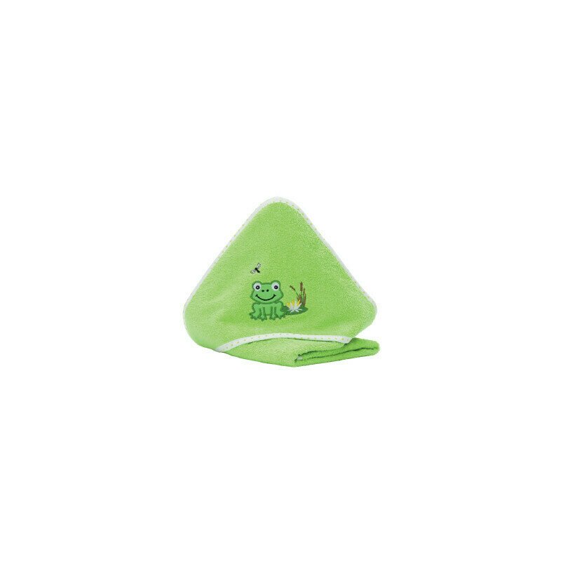 Fillikid - prosopel frog brodat din bumbac, 75x75 cm, verde