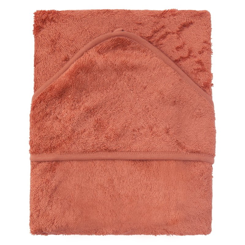 Timboo - prosop cu gluga pentru copii, din bambus, apricot blush