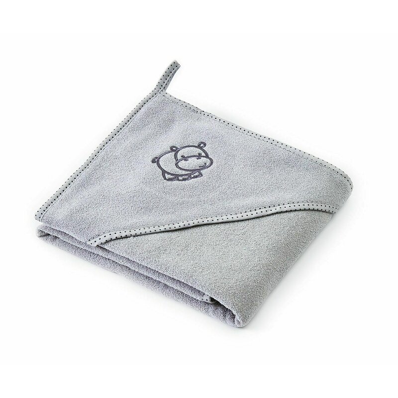 Sensillo - prosop cu gluga hippo 80x80 cm grey