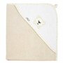 Prosop de baie, Bocioland, Cu gluga, 100% bumbac, 100x100 cm, Teddy Bear, Sand - 3