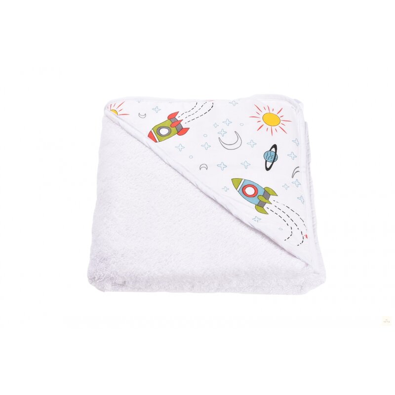 Confort family - prosopel , rachete, cu gluga, din bumbac, 75x75 cm