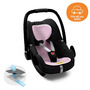 Aeromoov - Protectie antitranspiratie cos auto, Universala, 0-9 luni, 0-10 kg, Structura 3D, AeroSleep, Lilac - 2