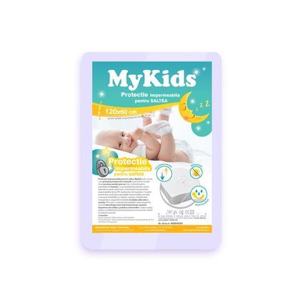 MyKids - Protectie impermeabila pentru saltea 120x60 cm, Alb