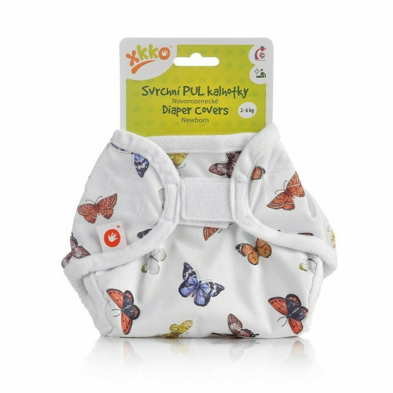 Protectie impermeabila scutece textile 2-6 kg xkko butterflies