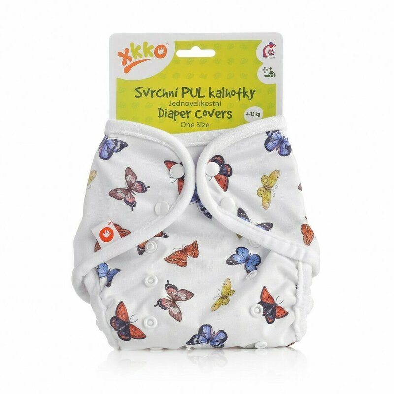 Xkko - accesoriu protectie impermeabila scutece textile , butterflies din poliester, 4-15 kg