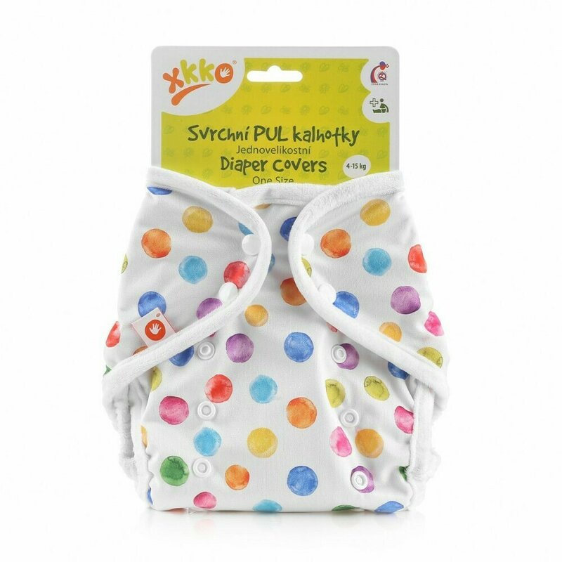 Xkko - accesoriu protectie impermeabila scutece textile , watercolour din poliester, 4-15 kg