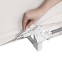 Protectie laterala pat, Lionelo, Lora, Pliabila, Sistem de blocare StandSafe, Geanta de transport inclusa, 105 x 45 cm, Bej - 10