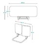 Protectie laterala pat, Lionelo, Lora, Pliabila, Sistem de blocare StandSafe, Geanta de transport inclusa, 105 x 45 cm, Bej - 14