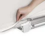 Protectie laterala pat, Lionelo, Lora, Pliabila, Sistem de blocare StandSafe, Geanta de transport inclusa, 105 x 45 cm, Bej - 14