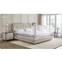 Protectie laterala pat, Primabobo, Classic, 140 cm, Inaltime reglabila 73-92 cm, Cu plasa respirabila, Prevazuta cu un buzunar, Bej - 5