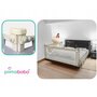 Protectie laterala pat, Primabobo, Classic, 160 cm, Inaltime reglabila 73-92 cm, Cu plasa respirabila, Prevazuta cu un buzunar, Bej - 7