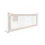 Protectie laterala pat, Primabobo, Classic, 160 cm, Inaltime reglabila 73-92 cm, Cu plasa respirabila, Prevazuta cu un buzunar, Bej - 2