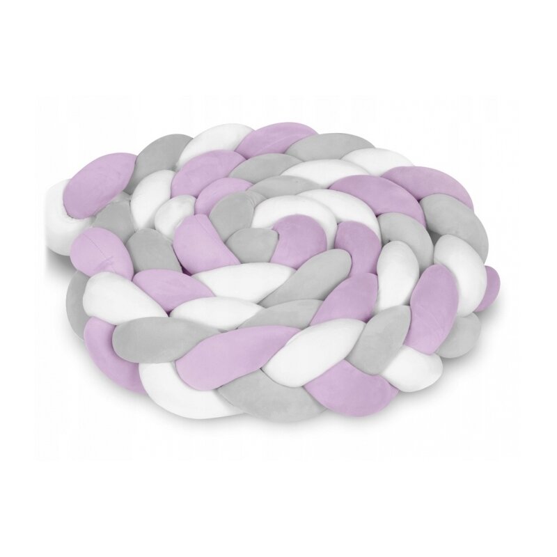 Ricokids - protectie laterala pentru patut, impletita, 3 m, 722104 - mov