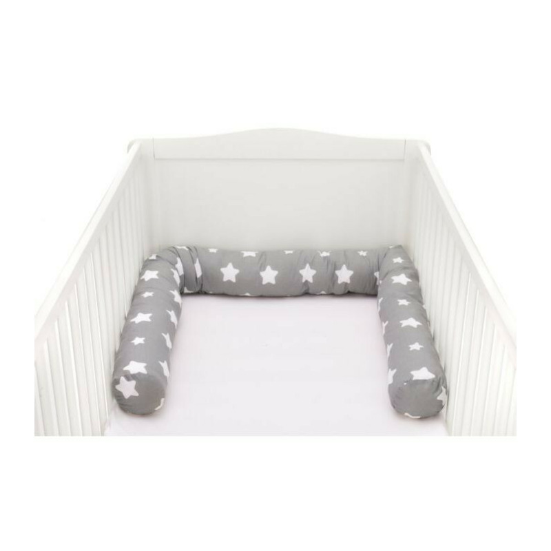 Protectie laterale pentru pat lemn 190 cm star grey fillikid