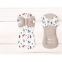Protectie textila, MimiNu, Pentru carucior, scaun auto si scaun de bicicleta, Cu perna Butterfly, Materiale certificate Oeko Tex Standard 100, Minky Fox - 2