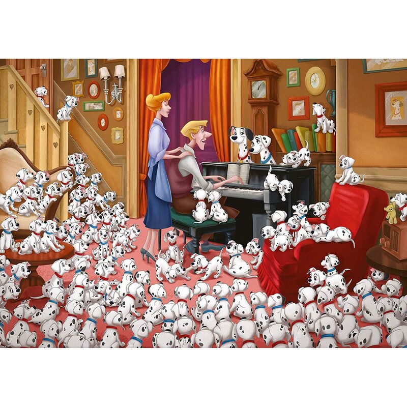 Ravensburger - puzzle personaje 101 dalmatieni , puzzle copii, piese 1000