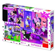 Dino - Toys - Puzzle 3 in 1 o zi cu Minnie 55 piese