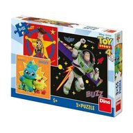 Puzzle personaje Toy Story 4 , Puzzle Copii , 3 x 55 piese, piese 165