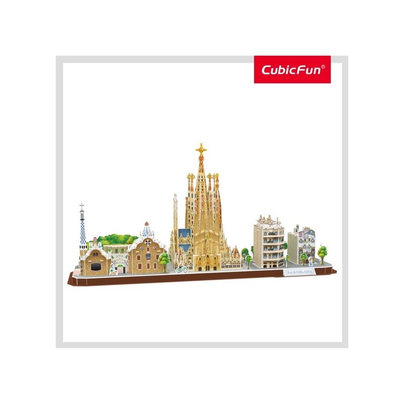 CUBICFUN - Puzzle 3D Barcelona Puzzle Copii, piese 186